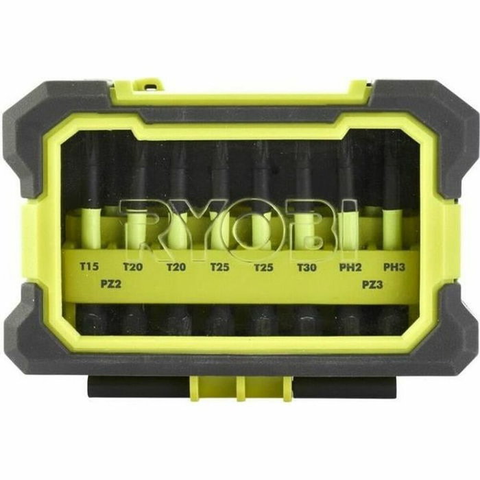 Ryobi Caja a prueba de golpes con 10 accesorios de atornillado (50 mm)