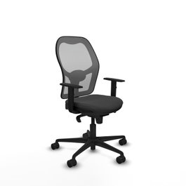 PIQUERAS Y CRESPO Silla de oficina Jorquera Gris oscuro y Gris con mecanismo Sincro
