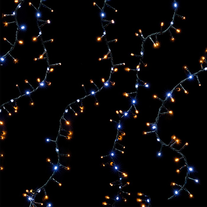 Basics Guirnalda microcluster multifunción de 10 m con 710 leds, blanco cálido/frío Basics Guirnalda microcluster multifunción de 10 m con 710 leds, blanco cálido/frío