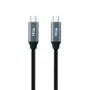 Nano Cable 10.01.4301-L150 Cable USB 3.2 Tipo-C Macho a Tipo-C Macho, Hasta 100W, 20Gbps, 1.5m, Gris y Negro