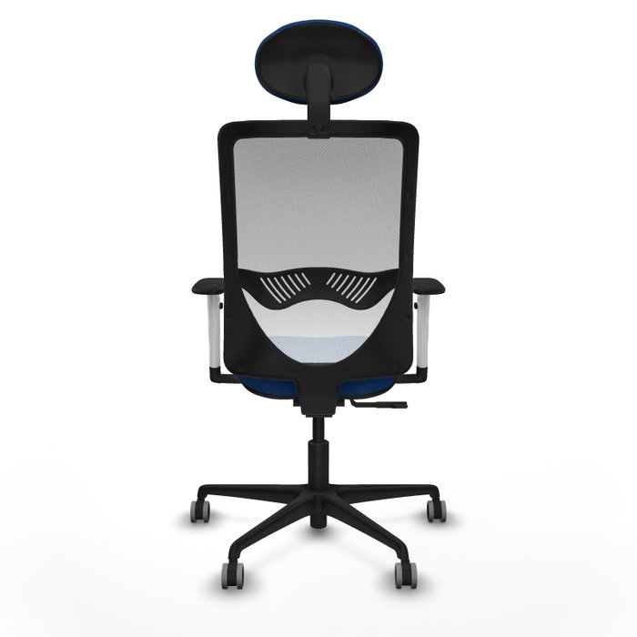 PIQUERAS Y CRESPO Silla de oficina Zulema con mecanismo Sincro, Azul y Blanco PIQUERAS Y CRESPO Silla de oficina Zulema con mecanismo Sincro, Azul y Blanco