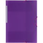 Grafoplás Carpeta Colorgraf 3 Solapas con Gomas Violeta Translúcido