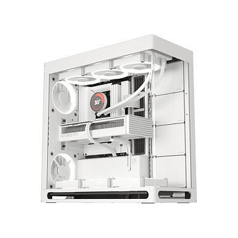 HAVN HS 420 Midi-Tower con cristal templado, blanco HAVN HS 420 Midi-Tower con cristal templado, blanco