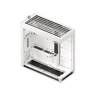 HAVN HS 420 Midi-Tower con cristal templado, blanco HAVN HS 420 Midi-Tower con cristal templado, blanco