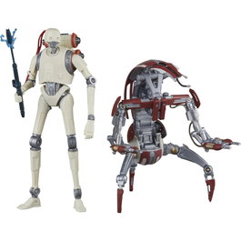 HASBRO Star Wars The Black Series Pack de 2 Figuras KX Security Droid Enforcer y Droideka
