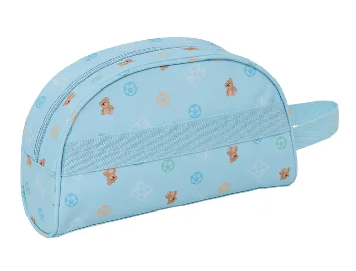 Safta Neceser Adaptable para Carro de la Compra, Colección Real Madrid, Azul, 160x260x90 mm