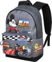 Disney Mickey Mouse Mochila Pequeña HS FAN Champion Gris