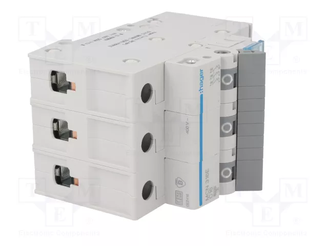 HAGER MCN316E Interruptor magnetotérmico 16A 3 polos 6kA