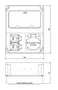 PCE Cuadro de distribución IP54 de 9 módulos para montaje en pared