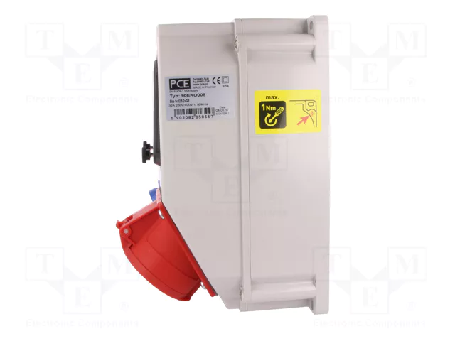 PCE Cuadro de distribución IP54 de 9 módulos para montaje en pared