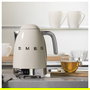 SMEG KLF04CREU Hervidor de Agua Retro 50s Style 1.7L 2400W Acero Inoxidable 7 Temperaturas Color Crema