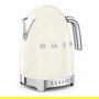 SMEG KLF04CREU Hervidor de Agua Retro 50s Style 1.7L 2400W Acero Inoxidable 7 Temperaturas Color Crema
