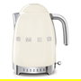 SMEG KLF04CREU Hervidor de Agua Retro 50s Style 1.7L 2400W Acero Inoxidable 7 Temperaturas Color Crema