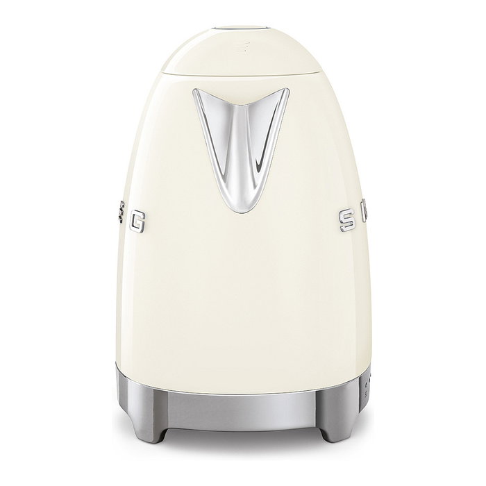 SMEG KLF04CREU Hervidor de Agua Retro 50s Style 1.7L 2400W Acero Inoxidable 7 Temperaturas Color Crema