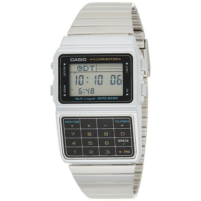Reloj Unisex Casio DATABANK CALCULATOR STEEL - MATT CASE Gris Reloj Unisex Casio DATABANK CALCULATOR STEEL - MATT CASE Gris