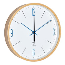 Tfa 60.3524.06 Reloj de pared analógico controlado por radio con marco de arce