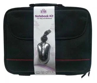 Eminent EM2505 Maletín para Portátil 15.6" (39.6 cm) Negro con Ratón Incluido