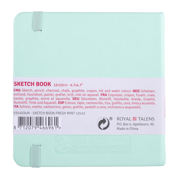 Talens Art Creation Cuaderno de Bocetos Menta Fresca 12 x 12 cm 140 g 80 Hojas