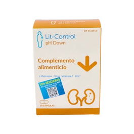 Devicare Lit-Control Ph Down 60 Cápsulas | Complemento Alimenticio para Prevención de Piedras Renales