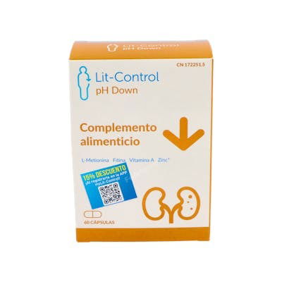 Devicare Lit-Control Ph Down 60 Cápsulas | Complemento Alimenticio para Prevención de Piedras Renales Devicare Lit-Control Ph Down 60 Cápsulas | Complemento Alimenticio para Prevención de Piedras Renales
