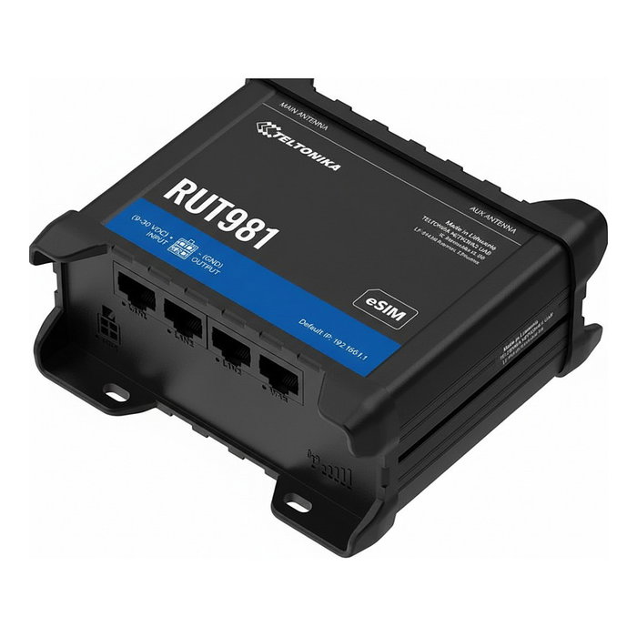 Teltonika RUT981 Router LTE Cat4 Dual SIM y eSIM Teltonika RUT981 Router LTE Cat4 Dual SIM y eSIM