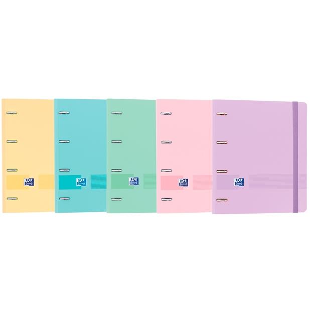 Oxford Carpeta 4 Anillas Europeanbinder 360º Polyfoam con Recambio 100 Hojas 5x5 A4+ Colores Pastel (Set de 10) (Set de 10) Oxford Carpeta 4 Anillas Europeanbinder 360º Polyfoam con Recambio 100 Hojas 5x5 A4+ Colores Pastel (Set de 10) (Set de 10)
