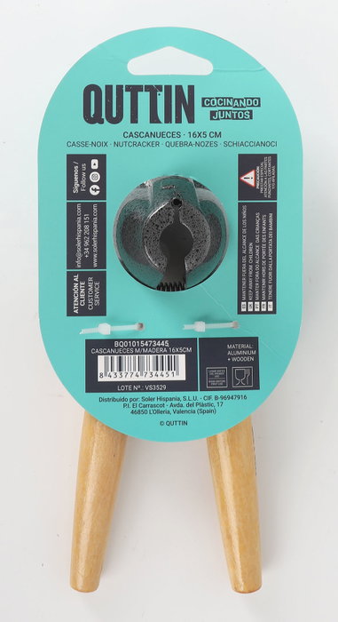 Quttin Cascanueces de Madera 16x5cm