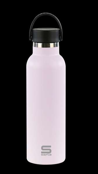Safta Botella Termo Exterior Goma Lila 600 ml 25x7,3x7,3cm