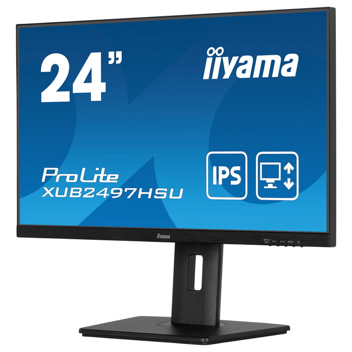 iiyama ProLite XUB2497HSU-B2 Monitor 24 Pulgadas Full HD IPS 100Hz 1ms USB-Hub Altavoces Pivot Negro