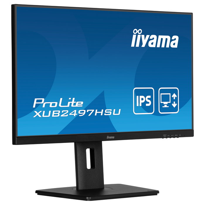 iiyama ProLite XUB2497HSU-B2 Monitor 24 Pulgadas Full HD IPS 100Hz 1ms USB-Hub Altavoces Pivot Negro
