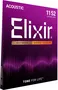 Elixir Juego Acústica Nanoweb 80/20 Bronze Cl 11-52 Cuerdas para Guitarra Acústica