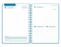 Liderpapel Agenda Escolar 2026-2027 Classic, A5, Día Página, Espiral, Interior Bilingüe Español-Inglés, Papel FSC 70g, Color Azul Turquesa