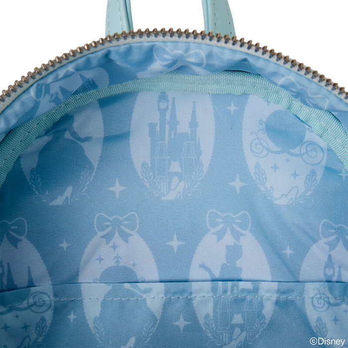Loungefly Mochila Cenicienta Disney 26cm Adornos Piel Sintética Brillante Tirantes Ajustables