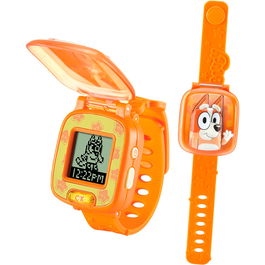 V-Tech Reloj Digital De Bingo 80-554567 Bluey, Con Voz Original, Cronómetro, Alarma y 4 Juegos Educativos para +3 Años