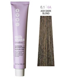 Creative, Sin SLS/SLES, Tinte permanente para el cabello, 6.16A Ash Dark Blond, 100 ml