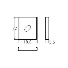 Brumberg 53040000 Halter-Set QUALITYFLEX alu, Soporte de acero, 22,2 mm