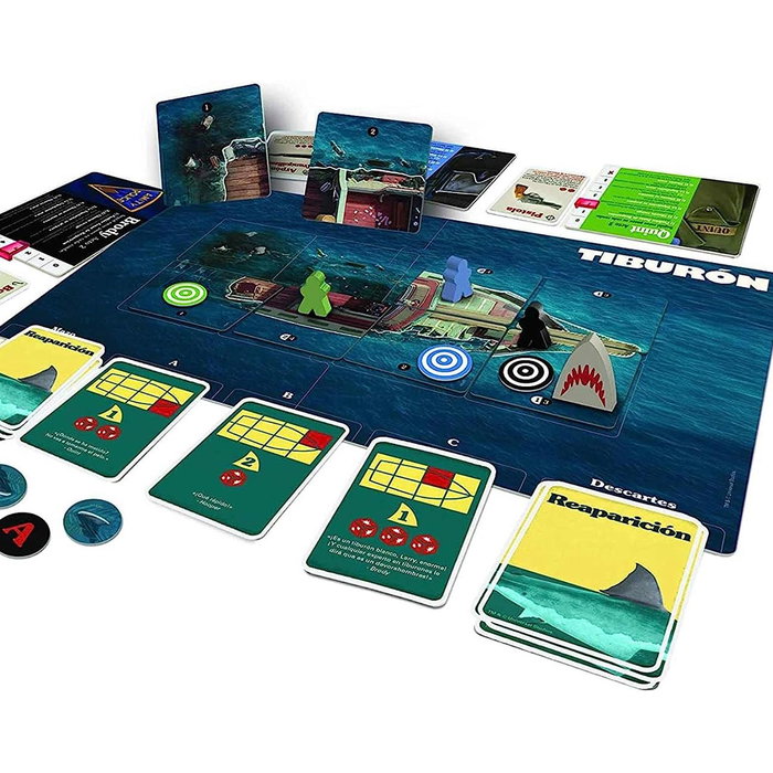Ravensburger Juego Tiburon 26830 Ravensburger Juego de Mesa de Estrategia y Suspenso Basado en Jaws +12 Años
