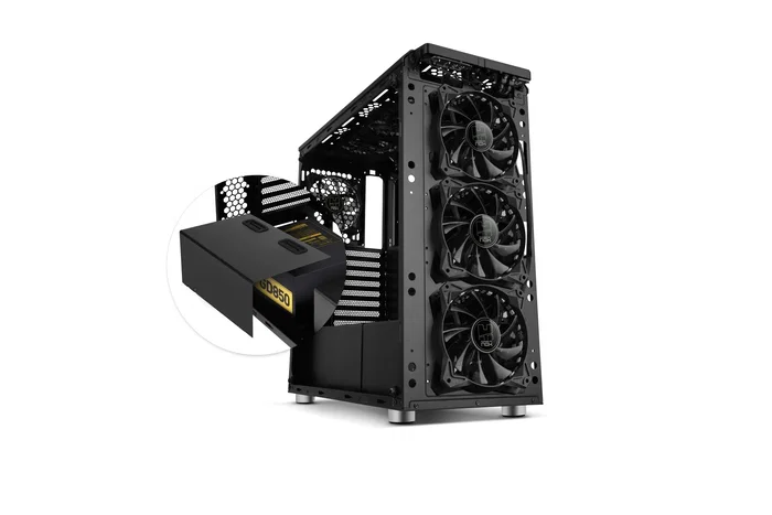 NOX Caja de PC Hummer TGX Negro ATX Torre con Vidrio Templado, Ventiladores RGB 140mm, Soporta E-ATX, Gráficas 430mm, 6 Unidades SSD, USB 3.0