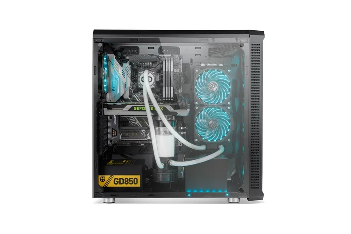 NOX Caja de PC Hummer TGX Negro ATX Torre con Vidrio Templado, Ventiladores RGB 140mm, Soporta E-ATX, Gráficas 430mm, 6 Unidades SSD, USB 3.0