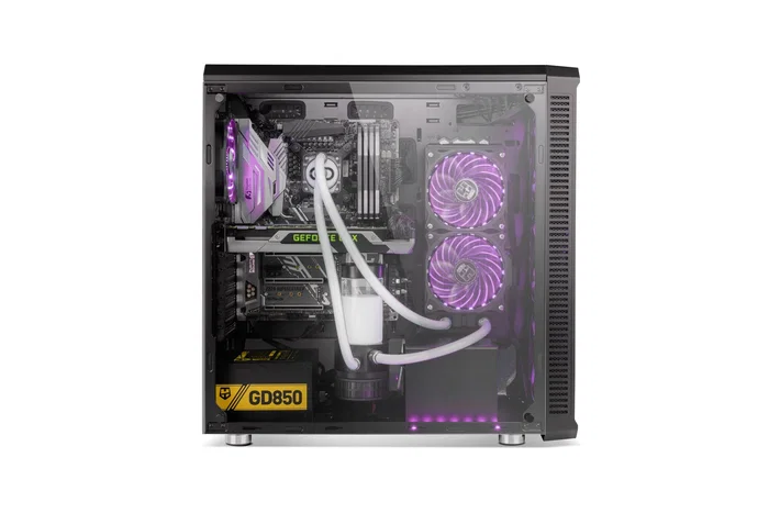 NOX Caja de PC Hummer TGX Negro ATX Torre con Vidrio Templado, Ventiladores RGB 140mm, Soporta E-ATX, Gráficas 430mm, 6 Unidades SSD, USB 3.0