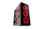 NOX Caja de PC Hummer TGX Negro ATX Torre con Vidrio Templado, Ventiladores RGB 140mm, Soporta E-ATX, Gráficas 430mm, 6 Unidades SSD, USB 3.0