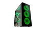 NOX Caja de PC Hummer TGX Negro ATX Torre con Vidrio Templado, Ventiladores RGB 140mm, Soporta E-ATX, Gráficas 430mm, 6 Unidades SSD, USB 3.0