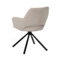 Ixia Silla Giratoria Beige Tejido-Metal