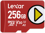 Lexar LMSPLAY256G-BNSNG Memoria Flash MicroSDXC UHS-I Clase 10 de 256 GB, Velocidad de Lectura 205 MB/s, Escritura 140 MB/s, V30, U3