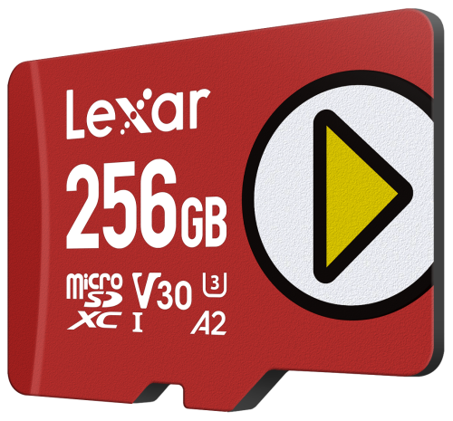 Lexar LMSPLAY256G-BNSNG Memoria Flash MicroSDXC UHS-I Clase 10 de 256 GB, Velocidad de Lectura 205 MB/s, Escritura 140 MB/s, V30, U3