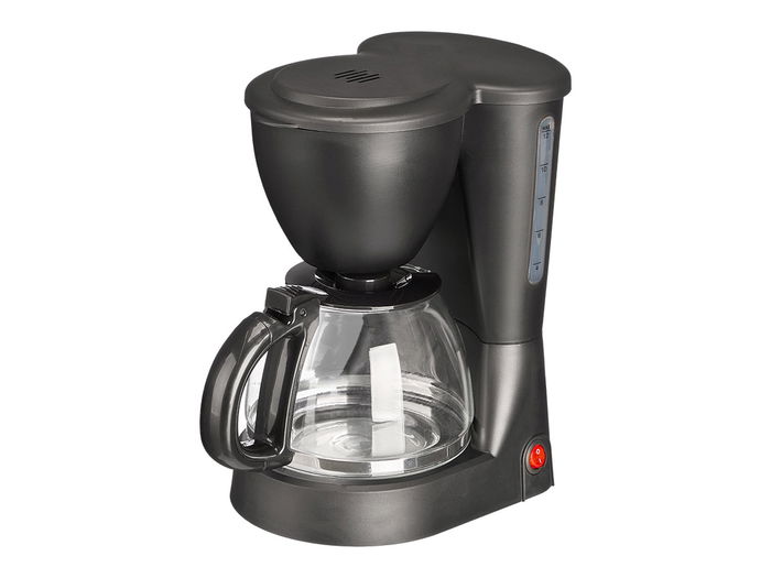 Argon Cafetera Vaso Filtro 12 Tazas 750W 1.2L Negro y Transparente 16x29x23cm (Set de 6)