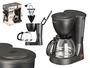 Argon Cafetera Vaso Filtro 12 Tazas 750W 1.2L Negro y Transparente 16x29x23cm (Set de 6)