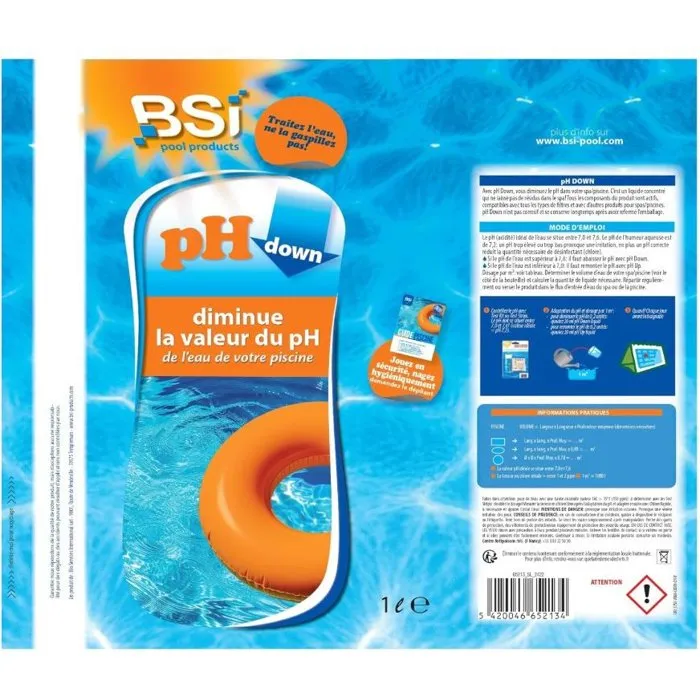 Bsi Reductor de pH pH Minus Polvo 1 kg