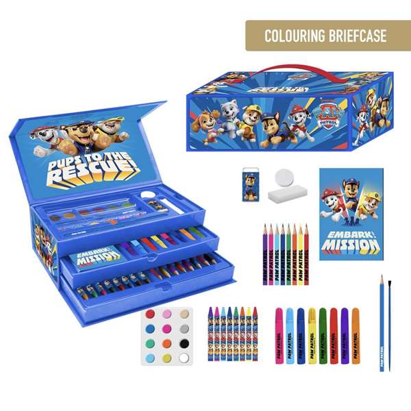 Cerdá Maletín Papelería Coloreable Paw Patrol Set 26.0 x 10.0 x 13.0 cm