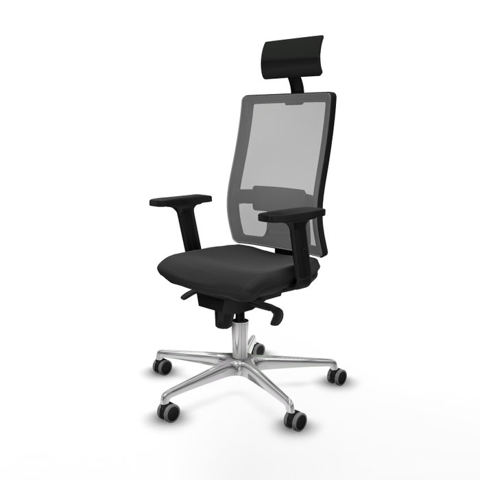 PIQUERAS Y CRESPO Silla de oficina Horna con mecanismo Sincro, Gris oscuro y Gris PIQUERAS Y CRESPO Silla de oficina Horna con mecanismo Sincro, Gris oscuro y Gris